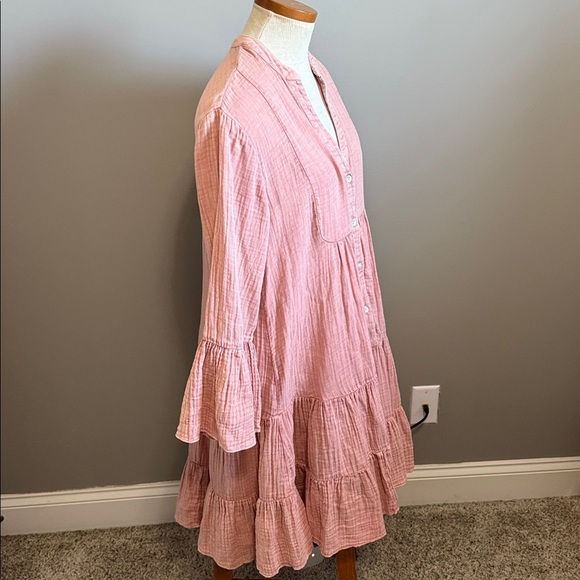 Feherty - Dune Cotton Gauze Kasey Dress - Size Small - Light Pink - Picture 5 of 10